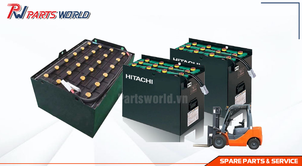 Bình Ắc quy xe nâng Hitachi