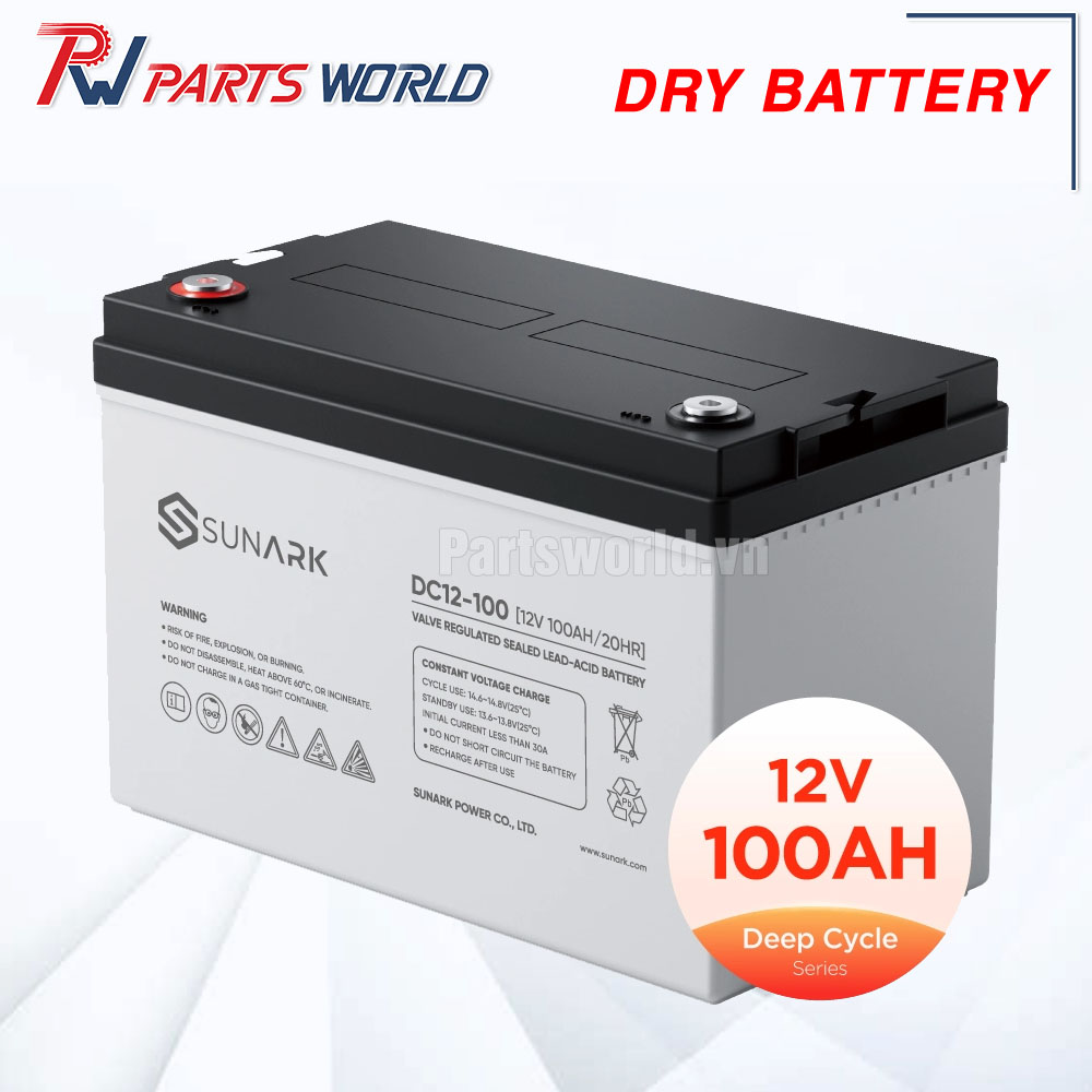 Ắc quy khô 12V 100Ah 3 ắc quy khô 12V 100Ah