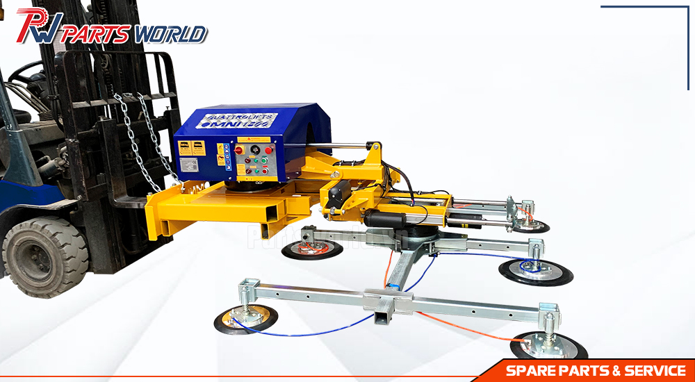 Bộ gắp 1 tấm kính với nhiều đĩa hút