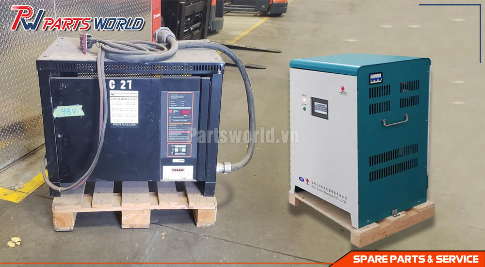 Bộ sạc xe nâng 48V cho xe nâng điện 3 bánh