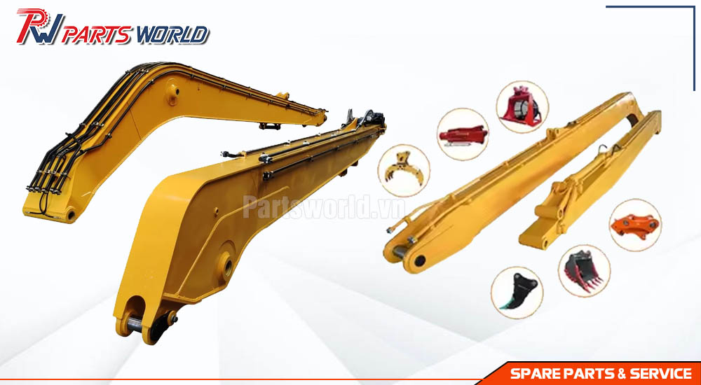 Cần máy xúc, cần cứng, cần dài 18 Các loại cần máy xúc đào