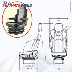 Ghế máy xúc (Xe Cuốc) 17 Ghế hơi máy xúc