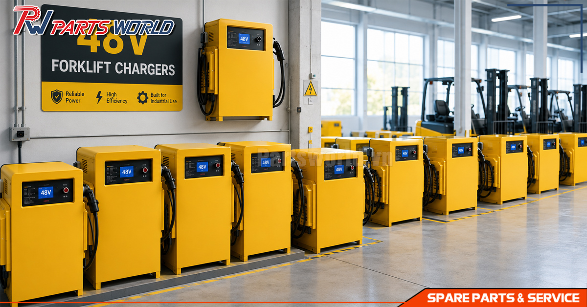 Kho sạc xe nâng điện 48V
