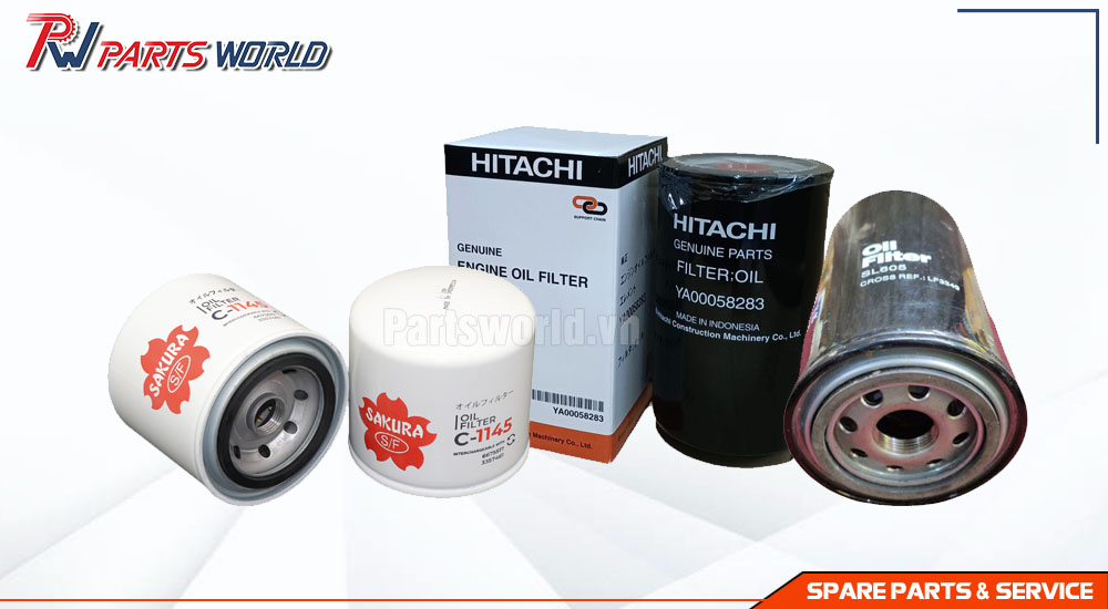 Lọc dầu máy xúc 20 Lọc dầu máy xúc Hitachi - dossan