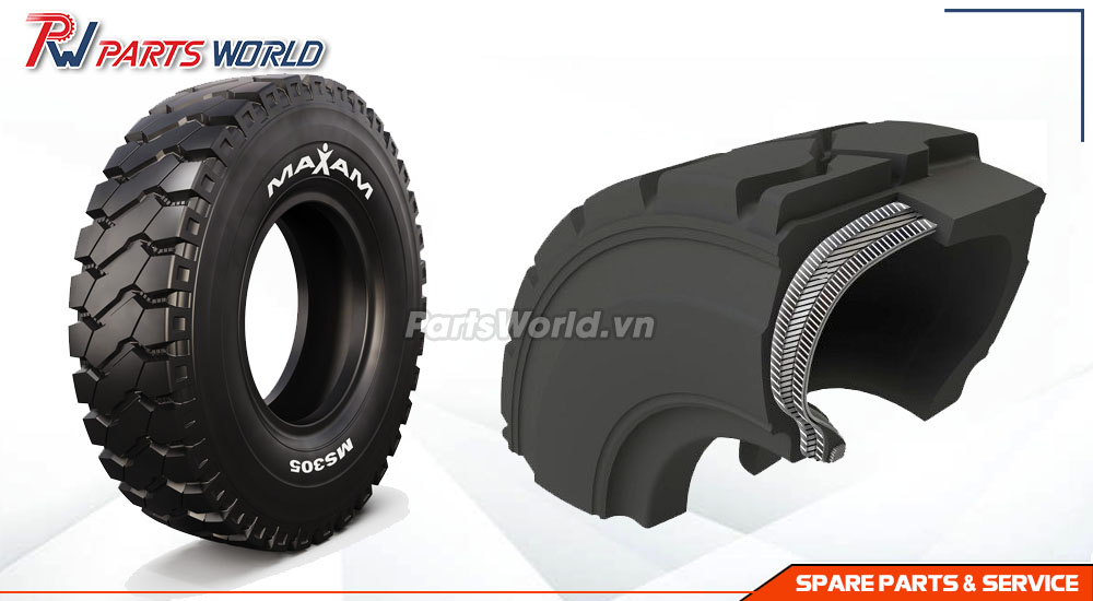 Lốp xe nâng 650-10 31 Lốp hơi xe nâng 650-10