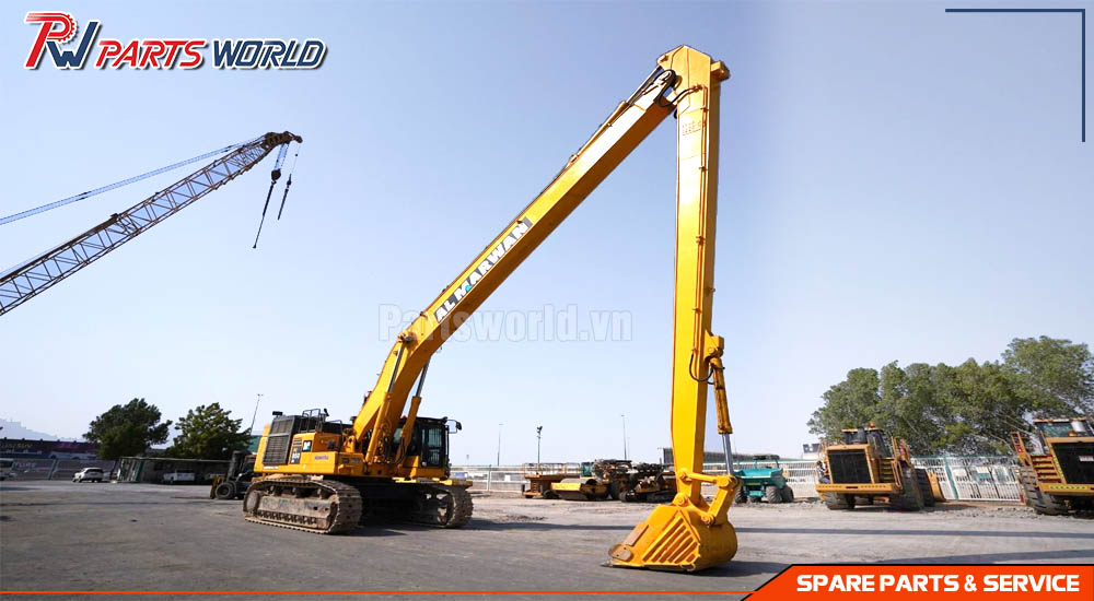 Cần máy xúc, cần cứng, cần dài 21 Máy xúc cần dài
