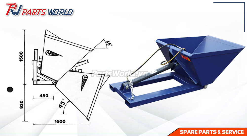 Thiết kế bộ xúc lật tháo rời