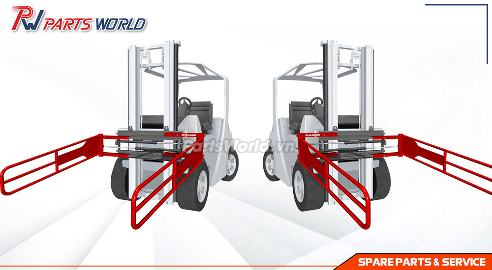 Xe nâng gắn kẹp mút xốp