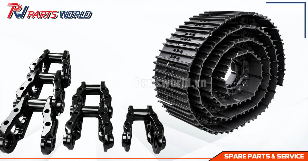 Xích Máy Xúc, Bánh Xích Xe Cuốc 23 Xích máy xúc, mắt xích máy xúc