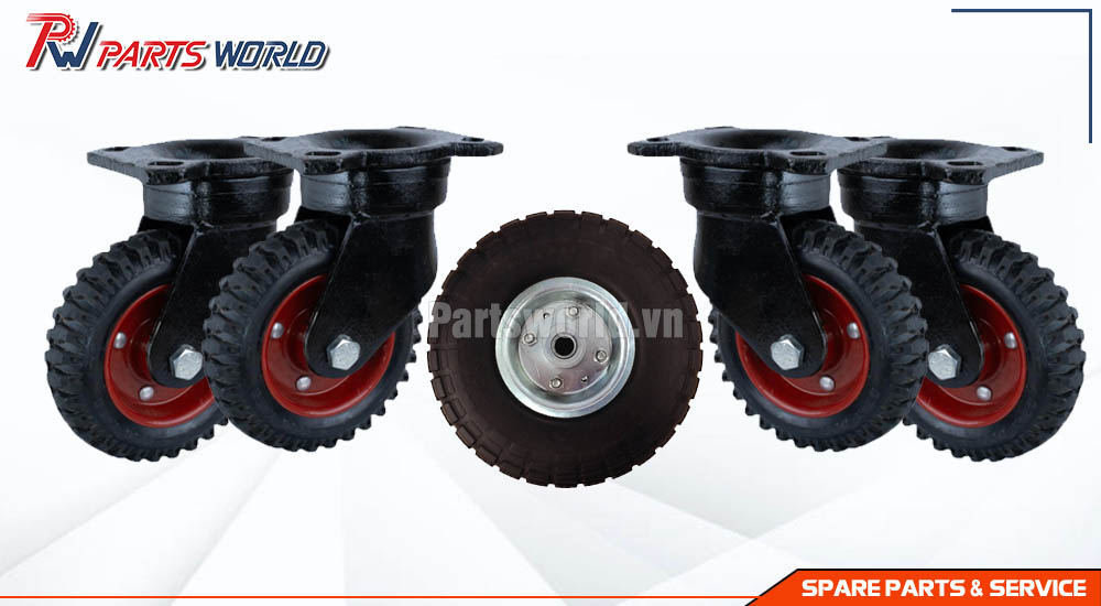 Bánh xe cao su chịu lực 26 bánh xe cao su chịu lực 500kg