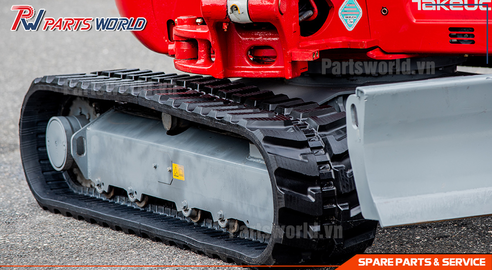 Guốc Cao Su Máy Xúc (Xe Cuốc) 26 Guốc cao su cho máy xúc mini