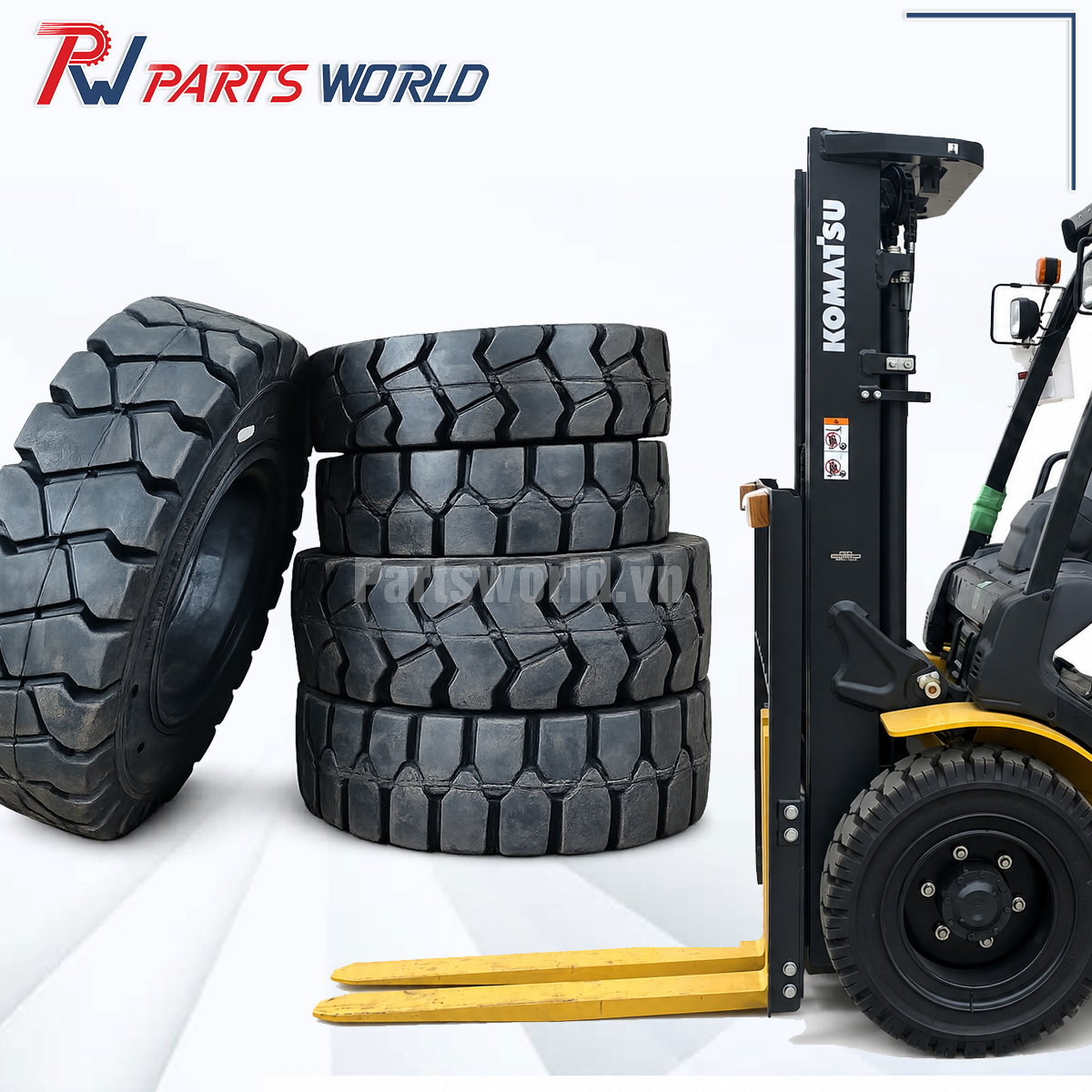 Lốp xe nâng Komatsu 3 Lốp xe nâng Komatsu