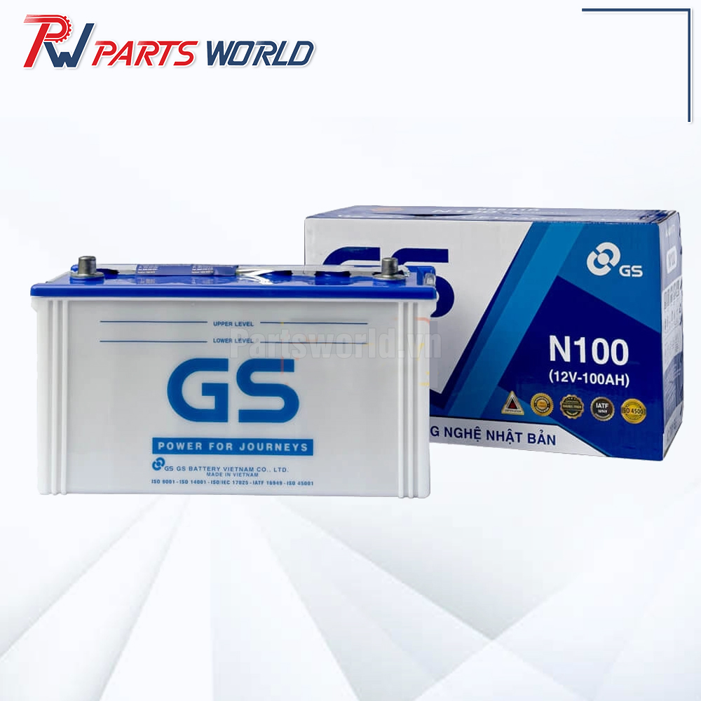 Ắc quy GS 100Ah 6 Ắc quy GS 100Ah giá tốt