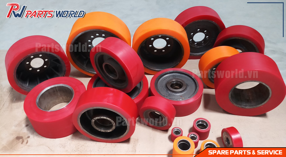 Bánh xe nâng điện PU 13 Bánh PU xe nâng điện
