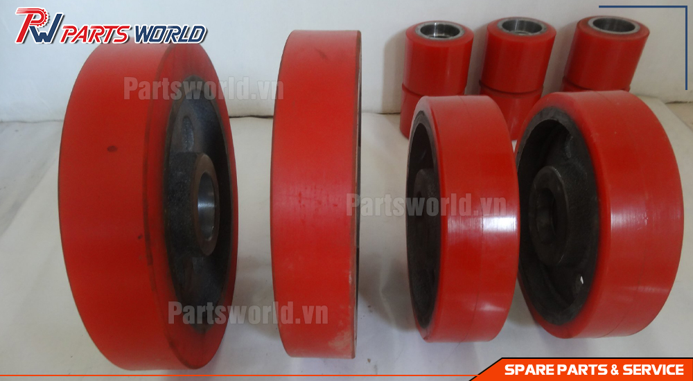 Bánh xe nâng điện PU 14 Bánh tải, bánh lái xe nâng điện PU