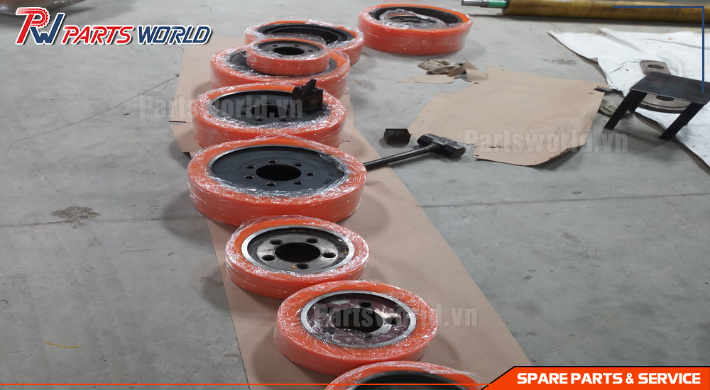 Bánh xe nâng điện PU 16 Bánh PU xe nâng điện