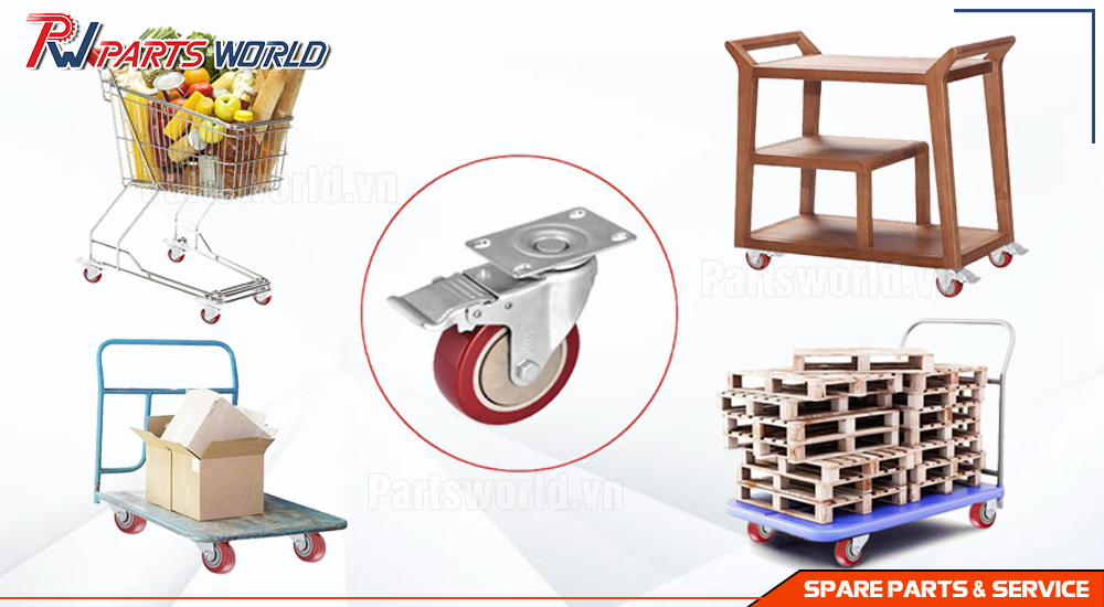 Bánh xe xoay chịu lực 16 Ứng dụng bánh xe xoay chịu lực