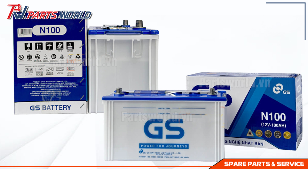 Ắc quy GS 100Ah 16 Bình ắc quy GS 100Ah
