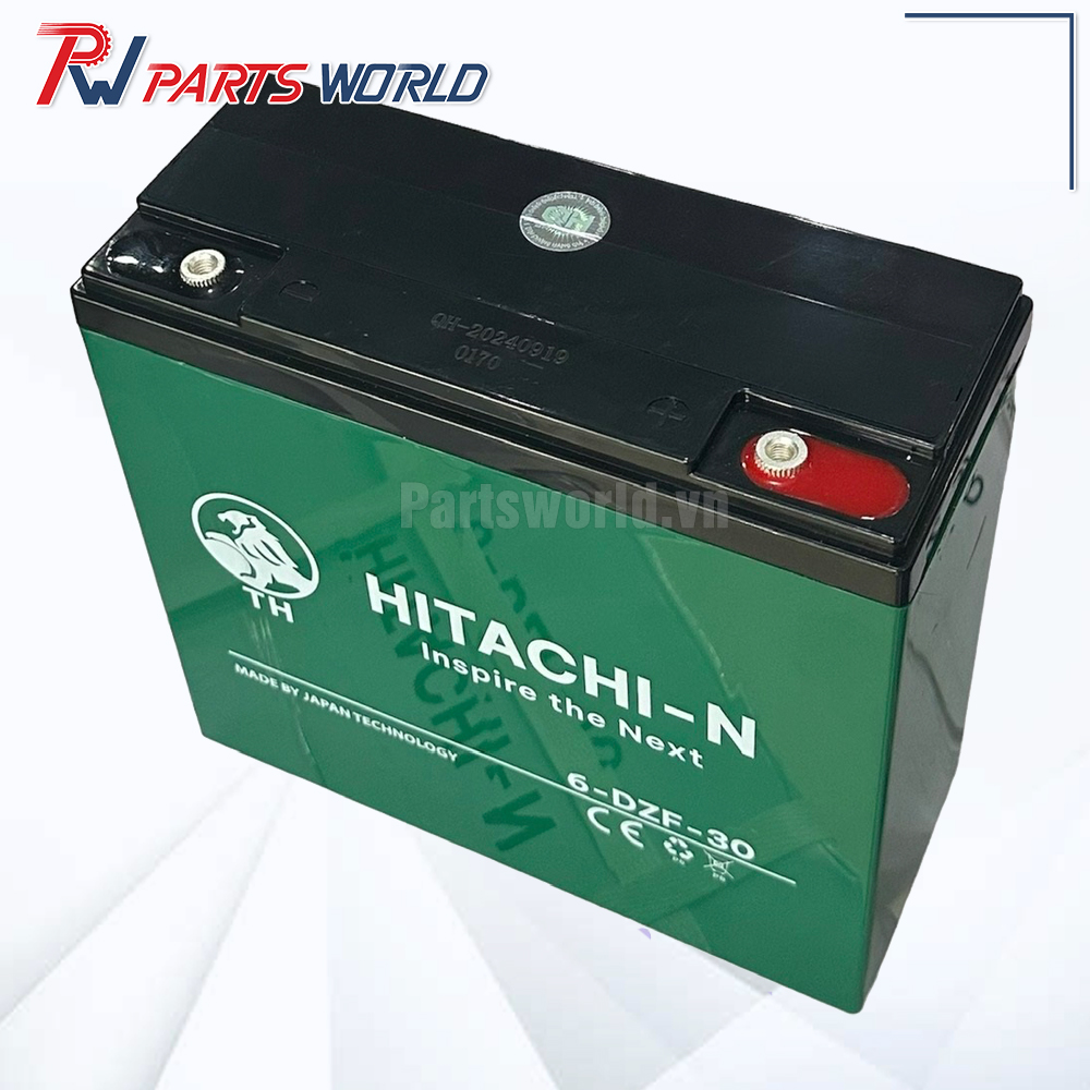Bình ắc quy xe đạp điện Hitachi 5 Bình ắc quy xe đạp điện Hitachi