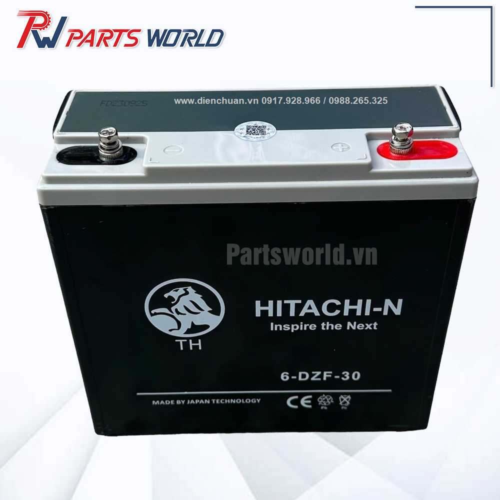 Bình ắc quy xe đạp điện Hitachi 9 Bình ắc quy xe đạp điện Hitachi