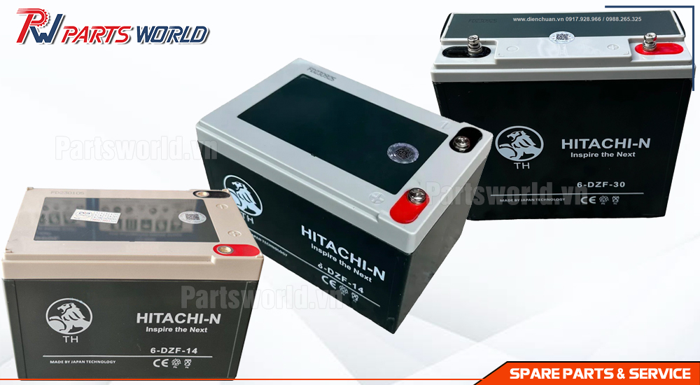 Bình ắc quy xe đạp điện Hitachi 20 Các loại bình ắc quy xe đạp điện Hitachi