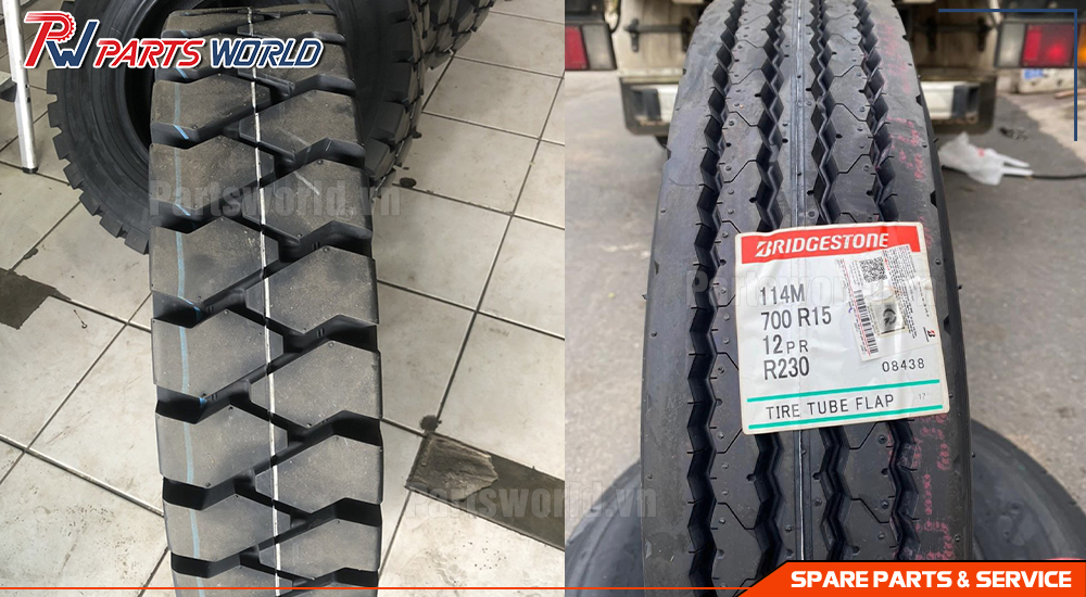 Lốp Bridgestone 700-15 23 Vân lốp Bridgestone 700 15