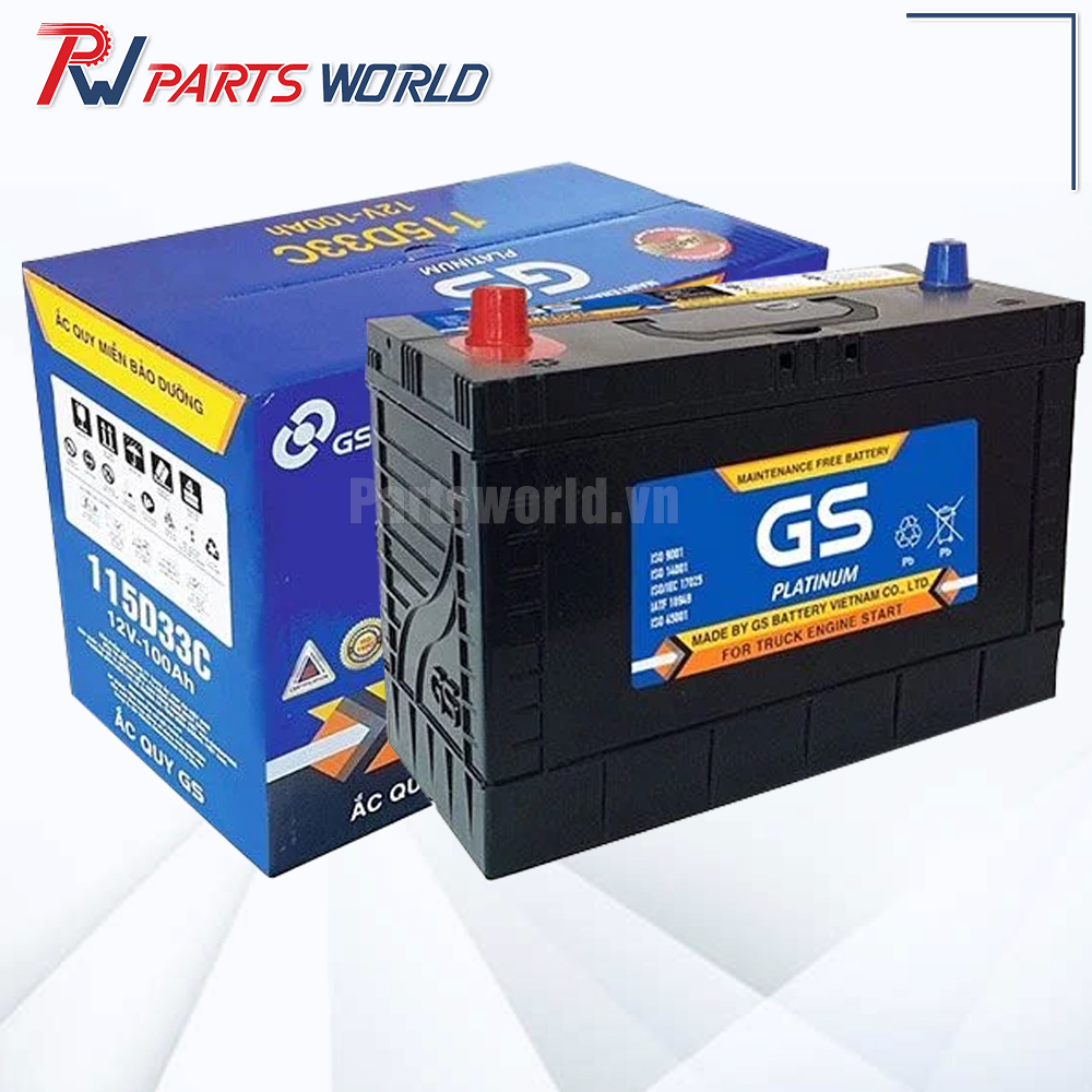 Ắc quy GS 100Ah 9 Giá Ắc quy GS 100Ah