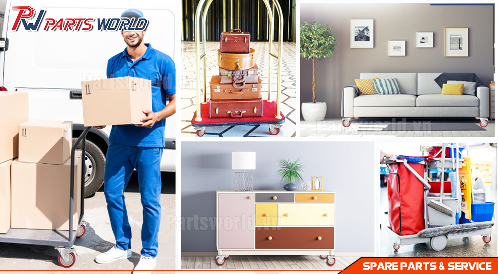 Bánh xe xoay chịu lực 17 Ứng dụng thực tế bánh xe xoay chịu lực