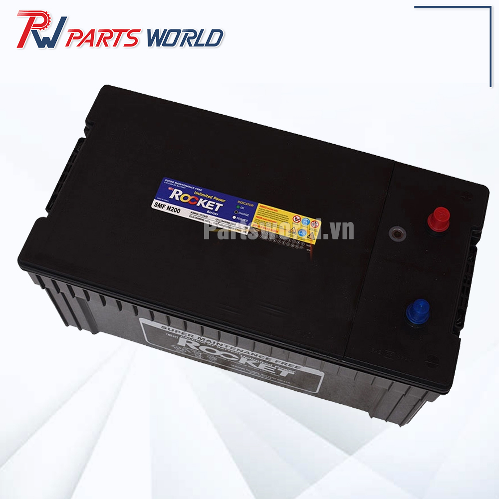 Bình ắc quy Rocket SMF N200 4 Bình ắc quy Rocket SMF N200