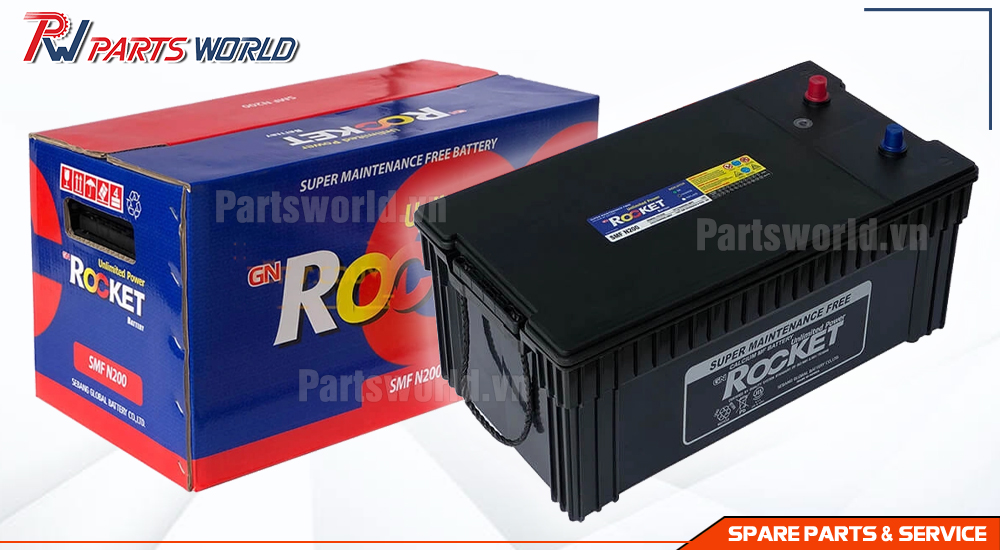 Bình ắc quy Rocket SMF N200 14 Ắc quy Rocket SMF N200