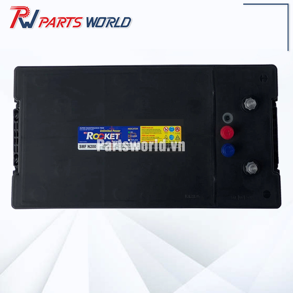 Bình ắc quy Rocket SMF N200 5 Bình ắc quy Rocket SMF N200