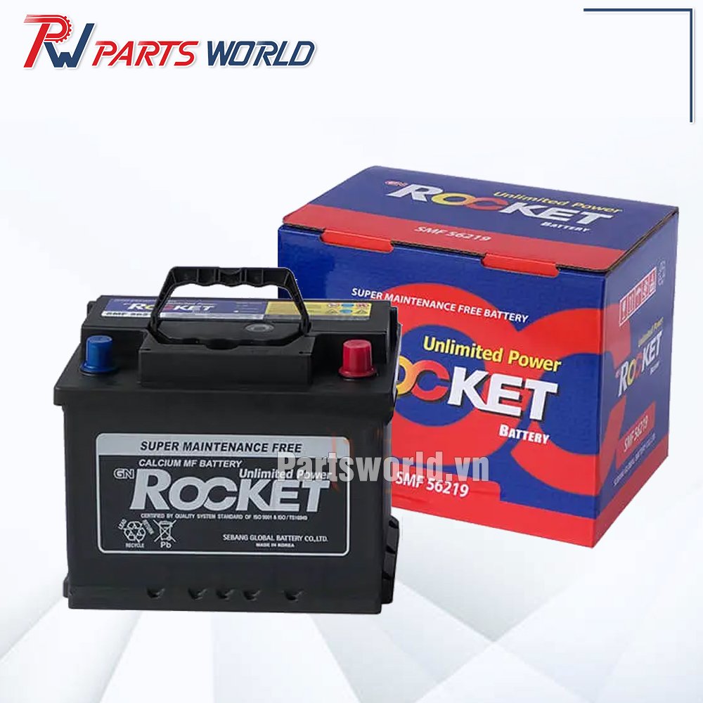 Bình ắc quy khô Rocket SMF 56219 3 Bình ắc quy khô Rocket SMF 56219