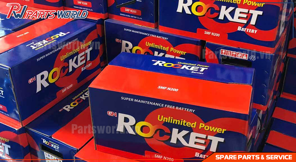 Bình ắc quy Rocket SMF N200 16 Bình ắc quy ô tô Rocket SMF N200