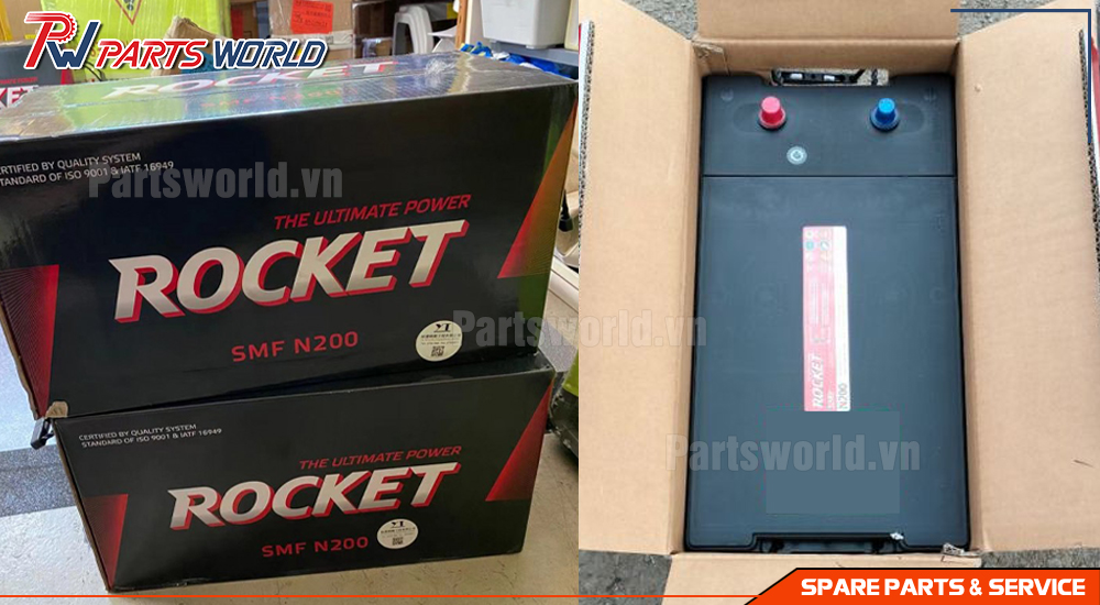 Bình ắc quy Rocket SMF N200 15 Bình ắc quy Rocket SMF N200