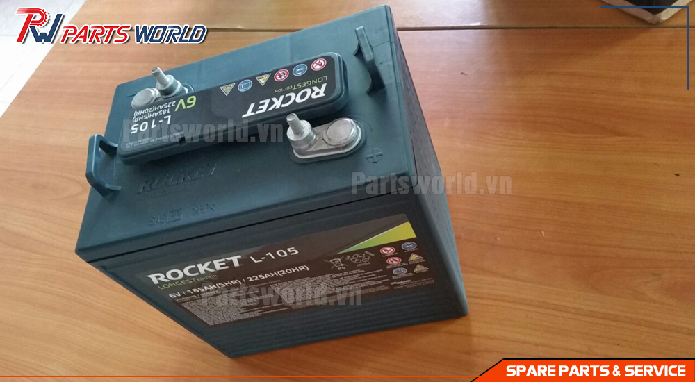 Bình Ắc quy Rocket L 105 17 Bình Ắc quy Rocket L 105 6V 225Ah giá tốt