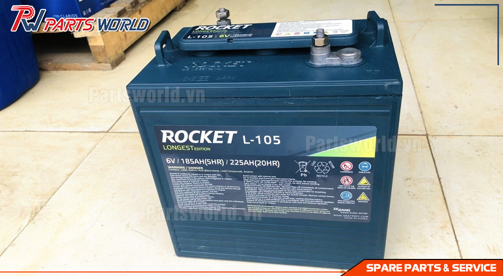 Bình Ắc quy Rocket L 105 12 Bình Ắc quy Rocket L 105