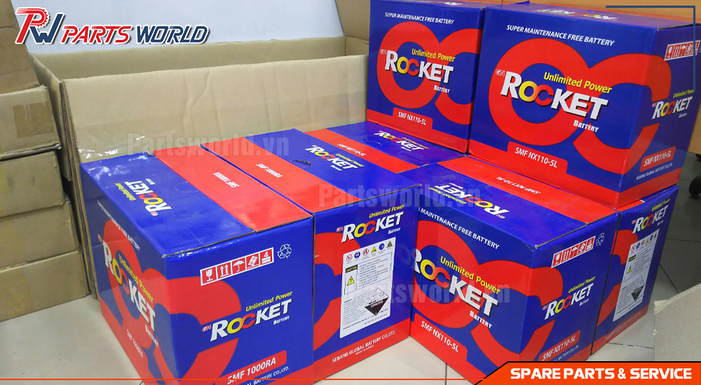 Bình ắc quy Rocket SMF NX110 5 12V 70Ah