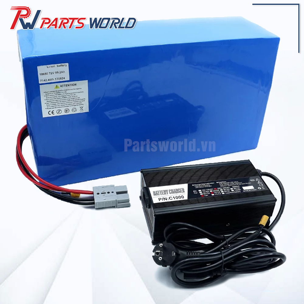 Pin 72V 100Ah 4 Pin lithium 72V 100Ah giá tốt