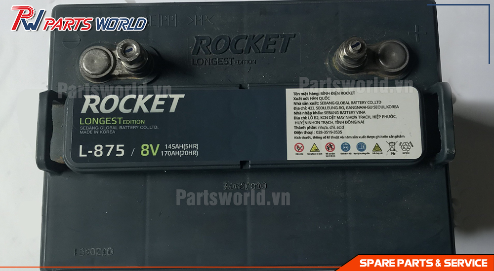 Bình Ắc quy Rocket L 875 8V-170Ah