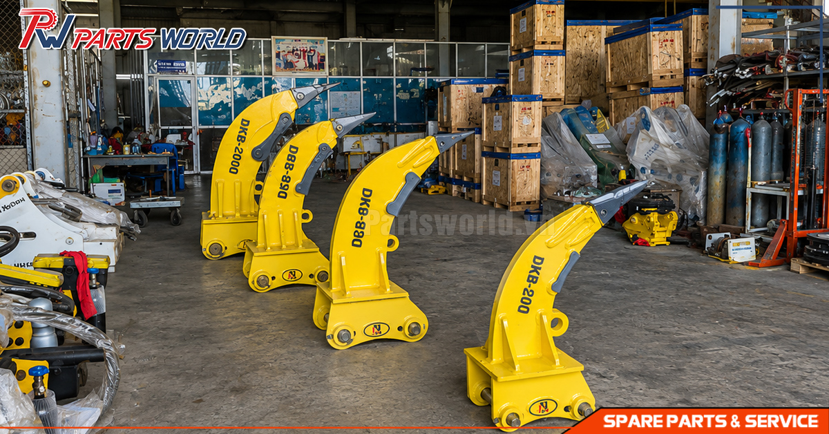 Cào phá đá tại kho của Partsworld