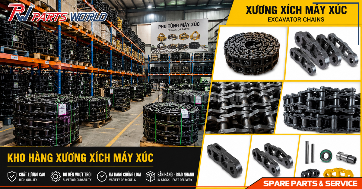 Partsworld cung cấp các loại xương xích máy xúc