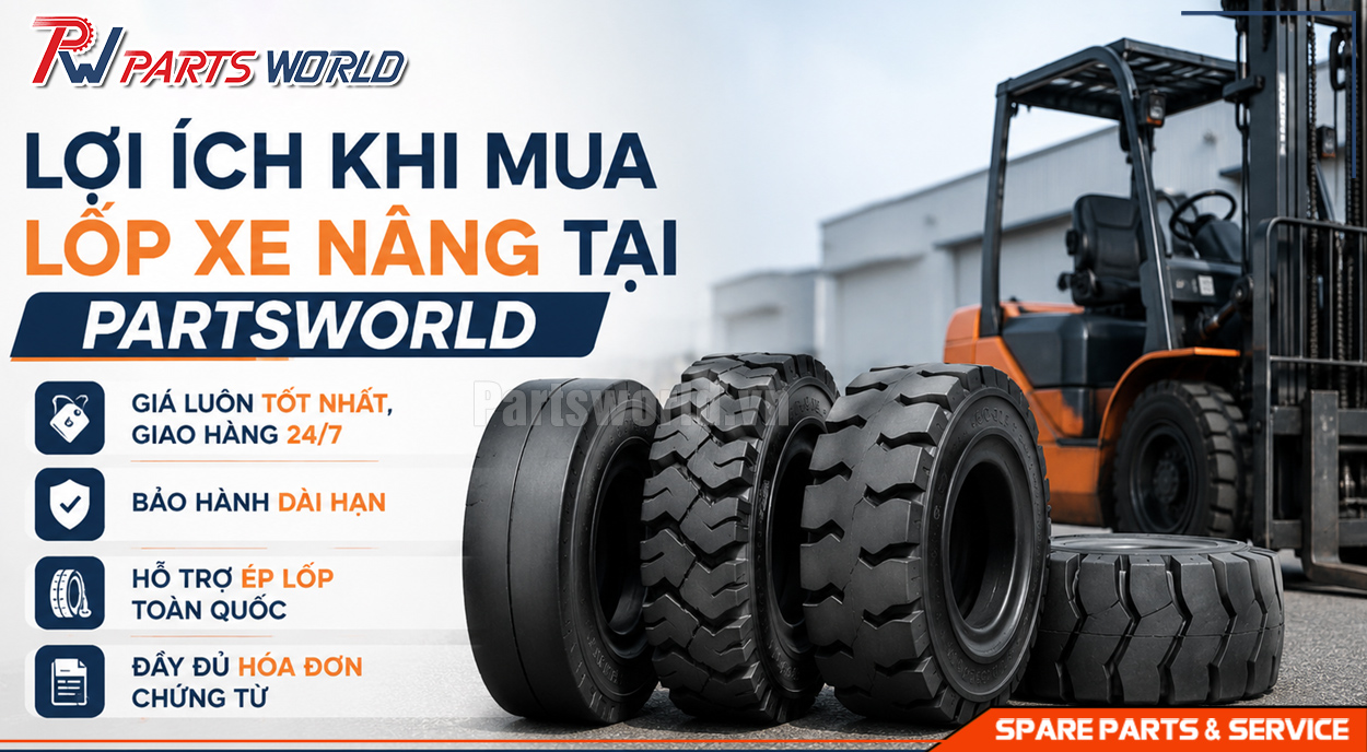 Lốp xe nâng 600-15 22 Tại sao nên mua lốp xe nâng 600-15 tại Partsworld