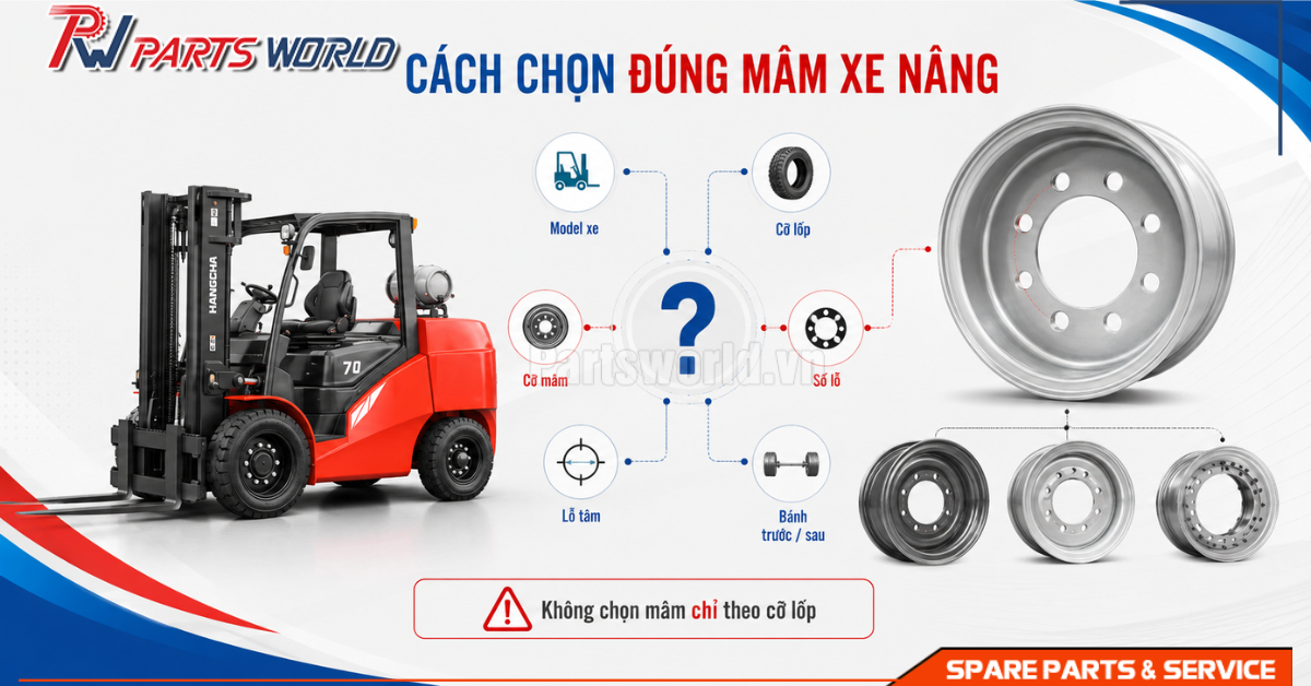 Cách chọn đúng mâm xe nâng