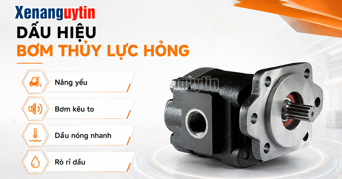 Dấu hiệu bơm thủy lực hỏng