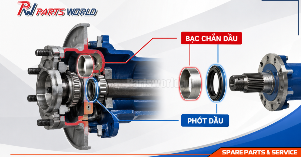 Bạc chắn dầu 18 Bạc chắn dầu và phớt chắn dầu khác nhau thế nào