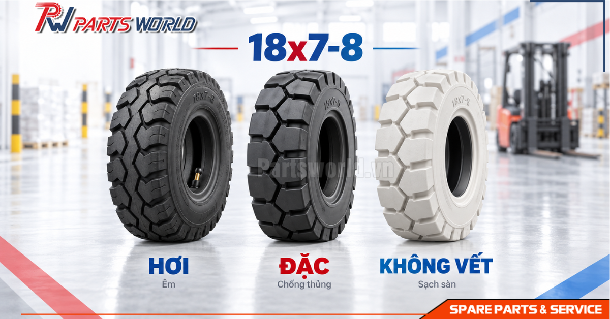 Lốp xe nâng 18x7-8 17 Các loại lốp xe nâng 18x7-8