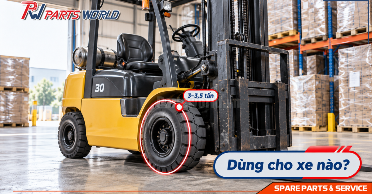 Lốp xe nâng 815-15/7.00 19 Các loại xe dùng được cho lốp xe nâng 815-15/7.00