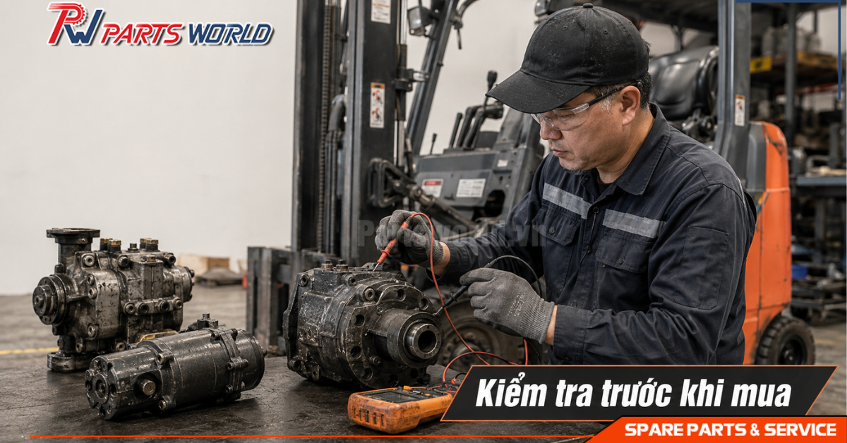 Cách kiểm tra phụ tùng xe nâng cũ trước khi mua