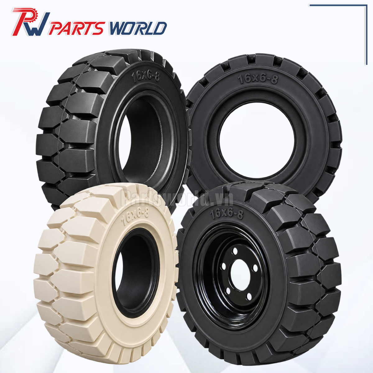 Lốp xe nâng 16x6-8 6 Lốp xe nâng 16x6-8