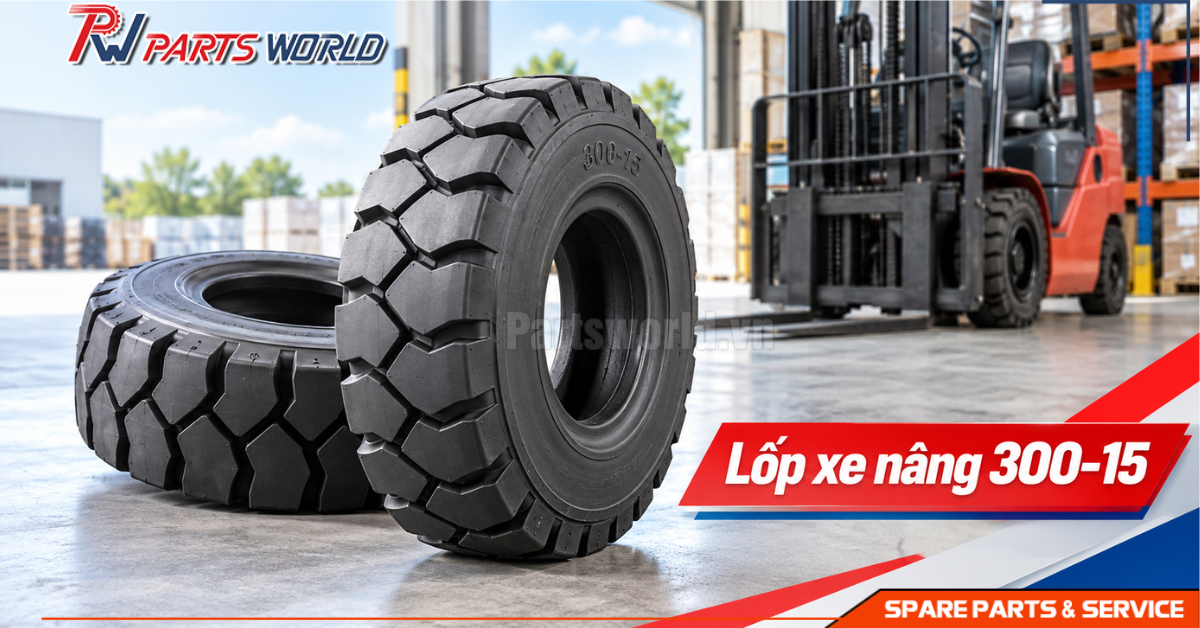 Lốp xe nâng 300-15 16 Lốp xe nâng 300-15